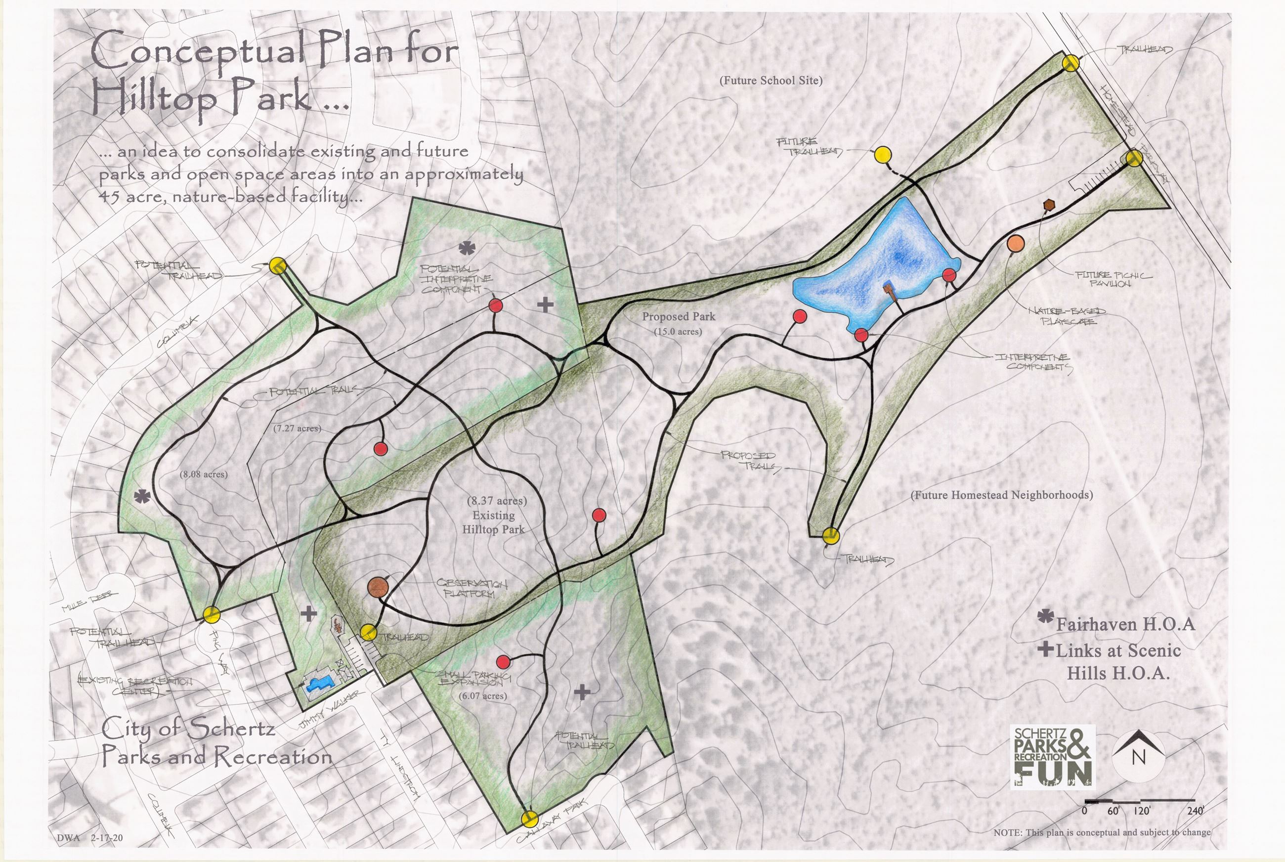 HILLTOP HOMESTEAD PARK CONCEPTUAL PLAN